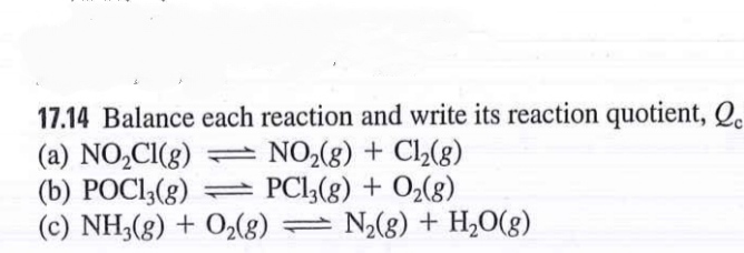 Answered 17 14 Balance Each Reaction And Write Bartleby