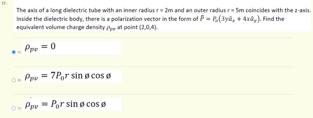 Answered The Axis Of A Long Dielectric Tube With Bartleby