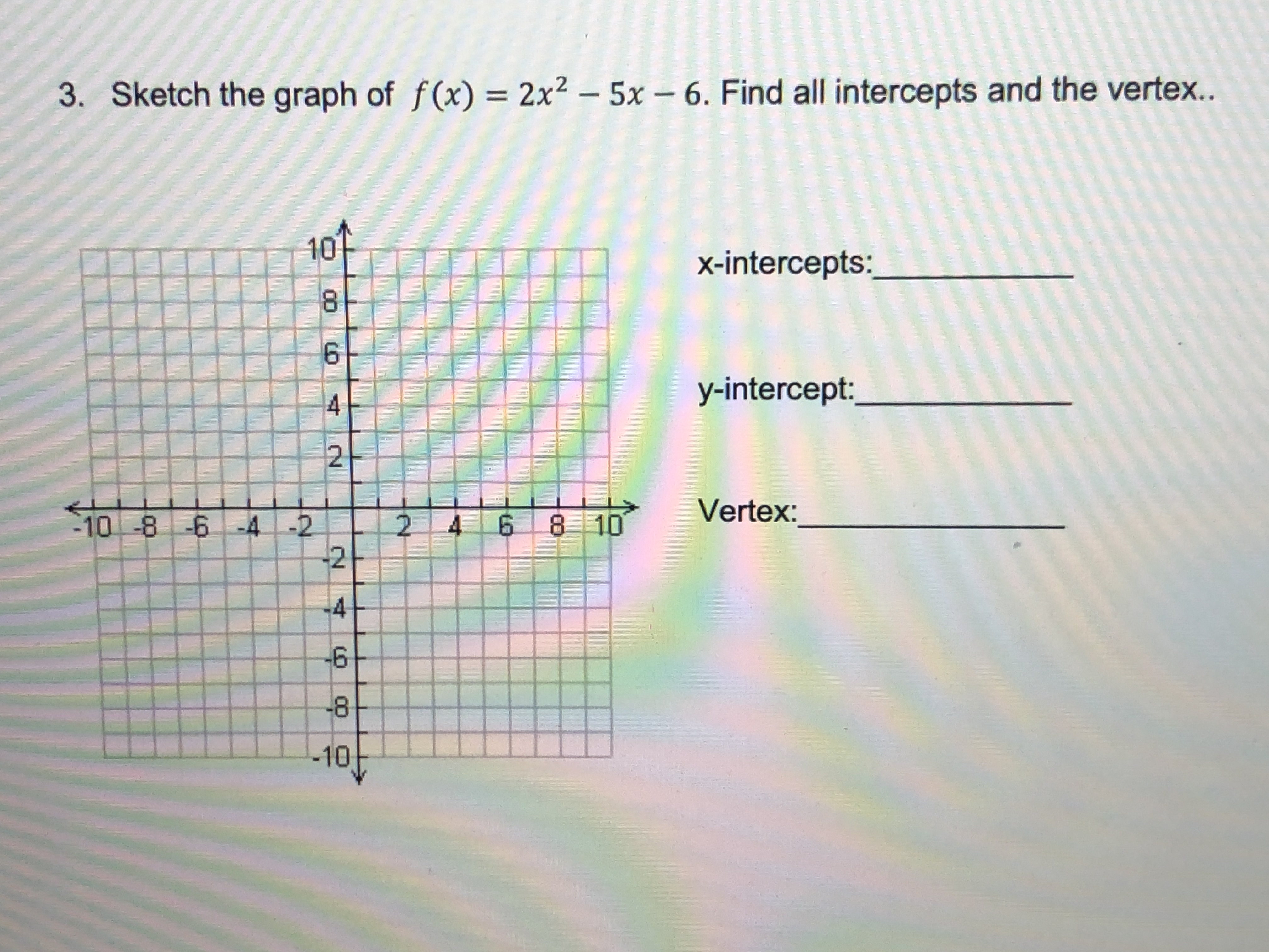 Answered 3 Sketch The Graph Of F X 2x2 5x Bartleby