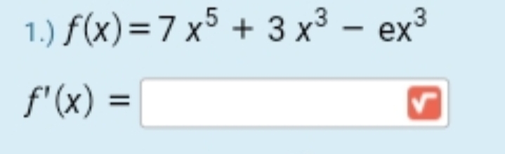 Answered 1 F X 7 X5 3 X Ex F X 3d Bartleby