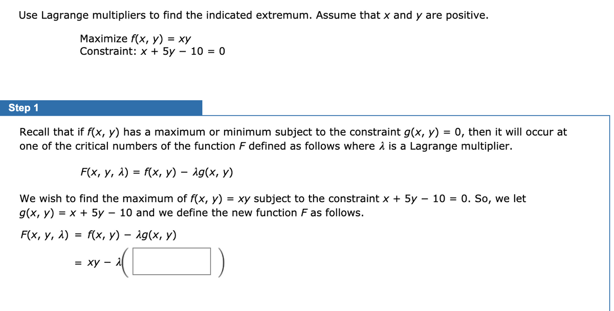 Answered Use Lagrange Multipliers To Find The Bartleby