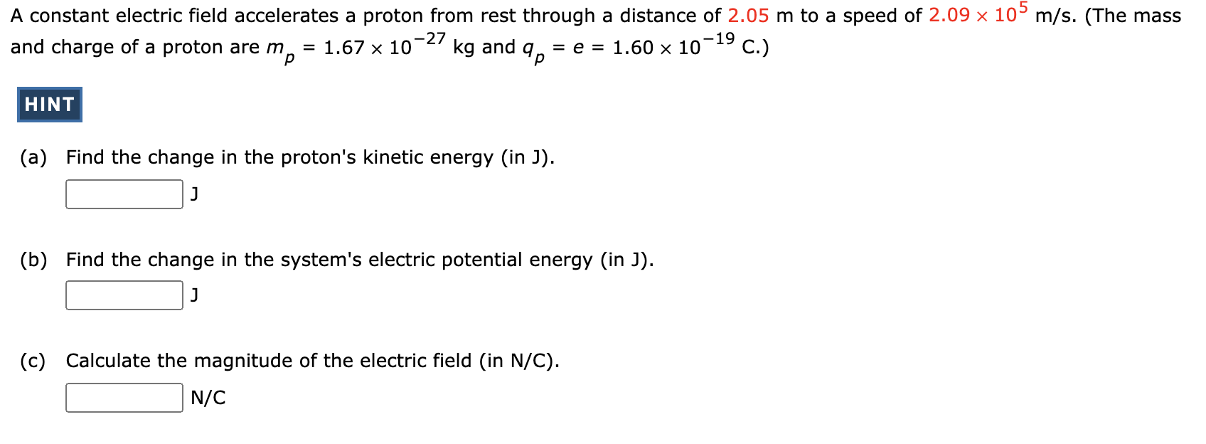 Answered A Constant Electric Field Accelerates A Bartleby
