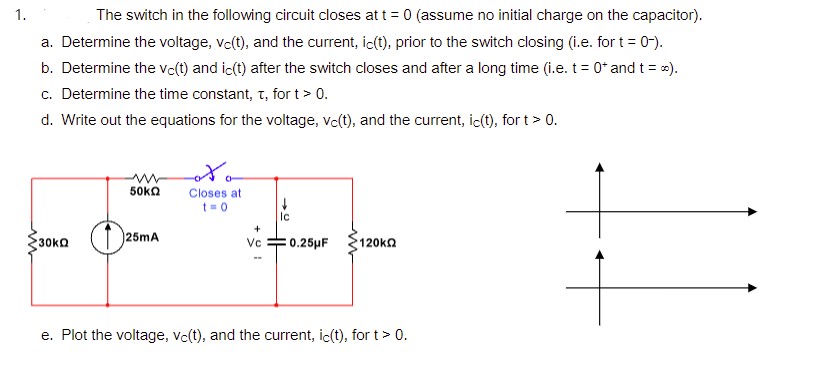 Answered: The switch in the following circuit… | bartleby