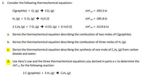 Answered Consider The Following Thermochemical Bartleby