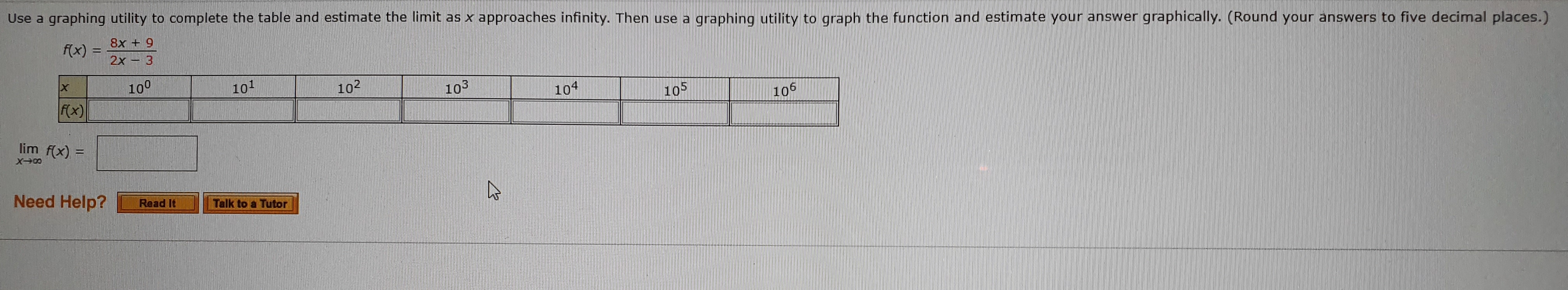 Answered Use A Graphing Utility To Complete The Bartleby