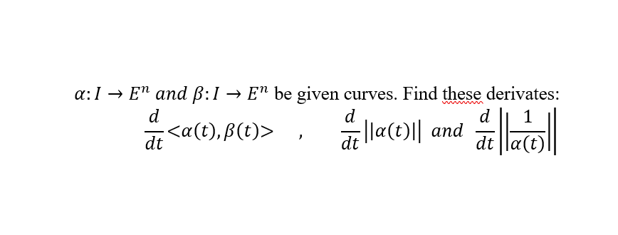 Answered A 1 E And Ss I E Be Given Curves Bartleby