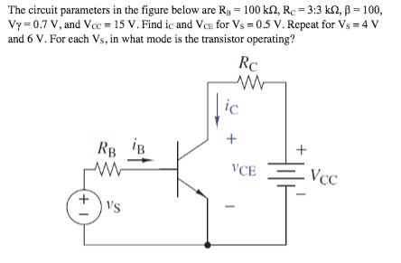 Answered The Circuit Parameters In The Figure Bartleby