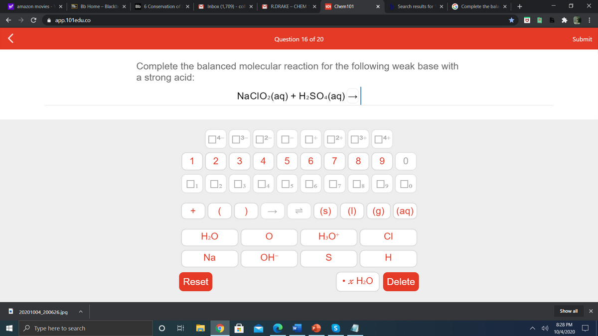 Answered Complete The Balanced Molecular Bartleby