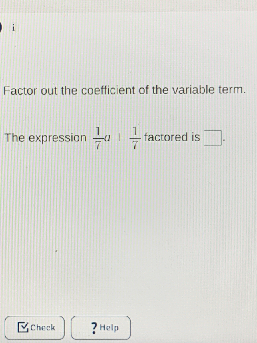 Answered: Factor out the coefficient of the… | bartleby