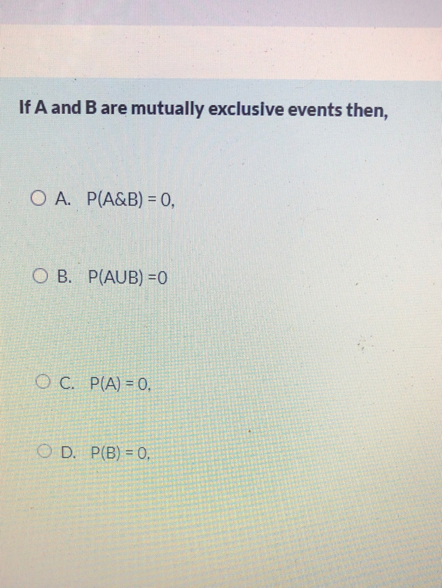 Answered If A And B Are Mutually Exclusive Bartleby