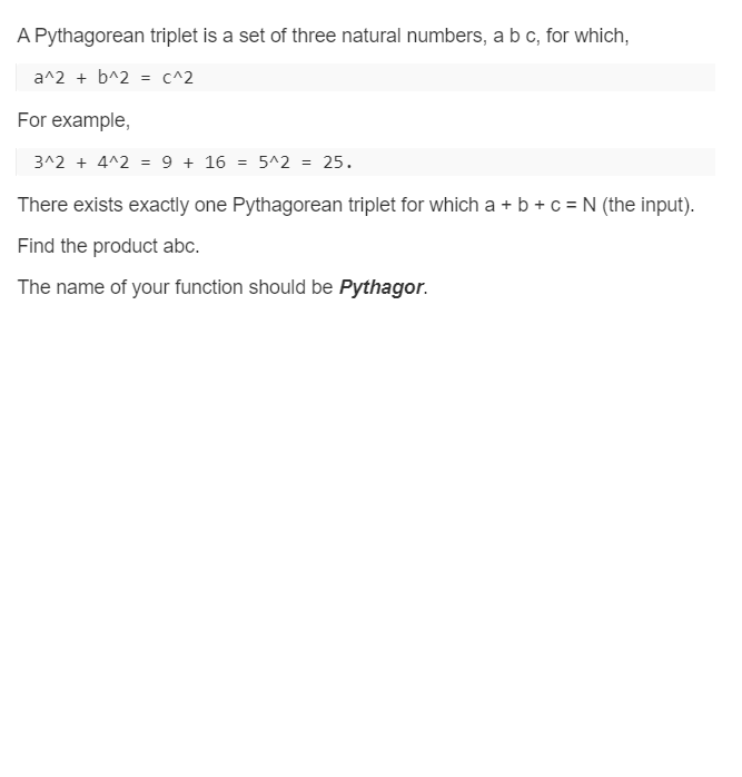 Answered A Pythagorean Triplet Is A Set Of Three Bartleby