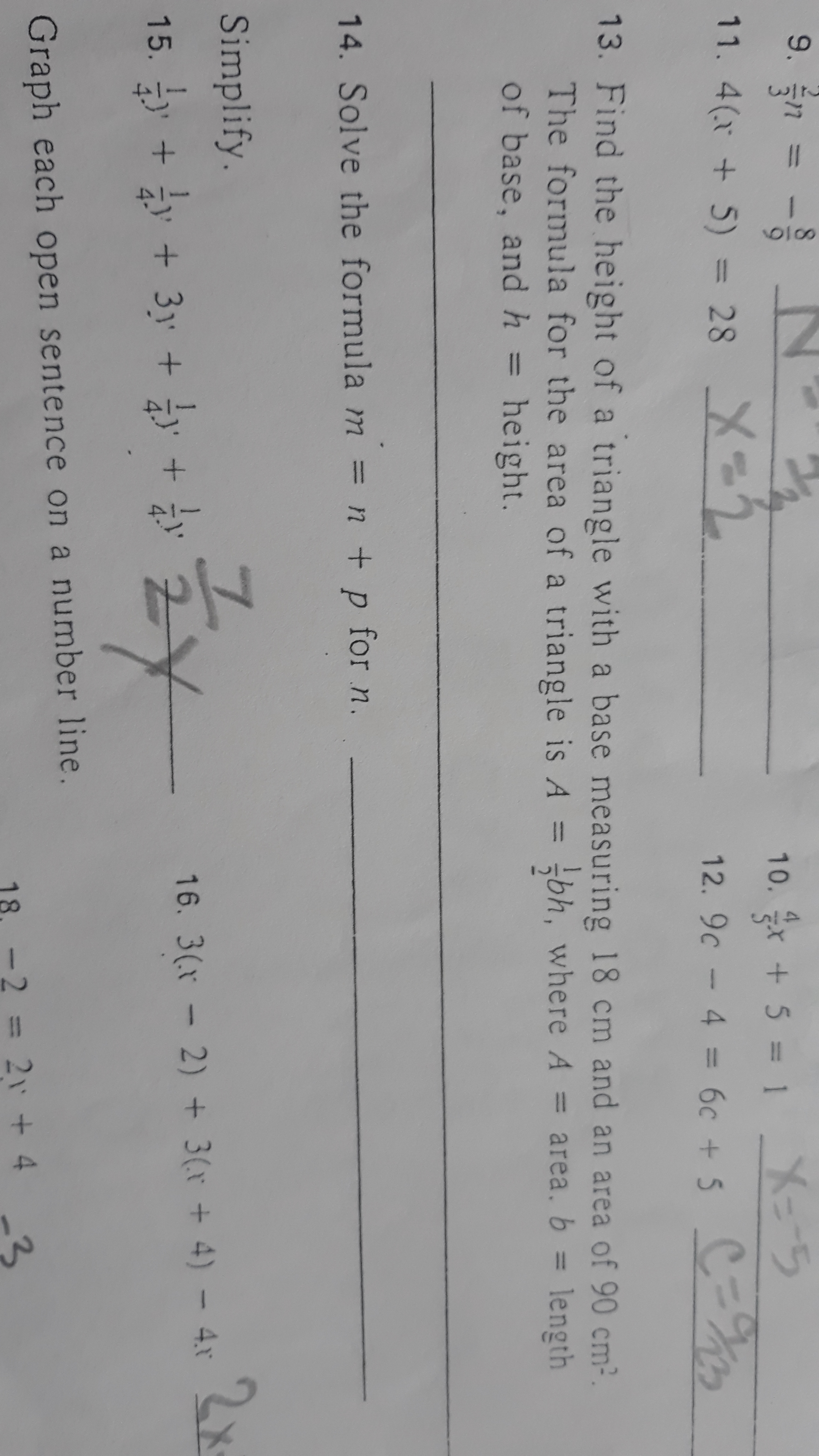 Answered 13 Find The Height Of A Triangle With Bartleby