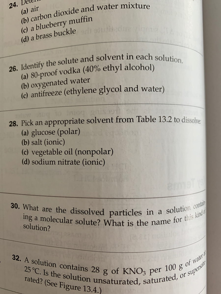 Answered 28. Pick an appropriate solvent from… bartleby