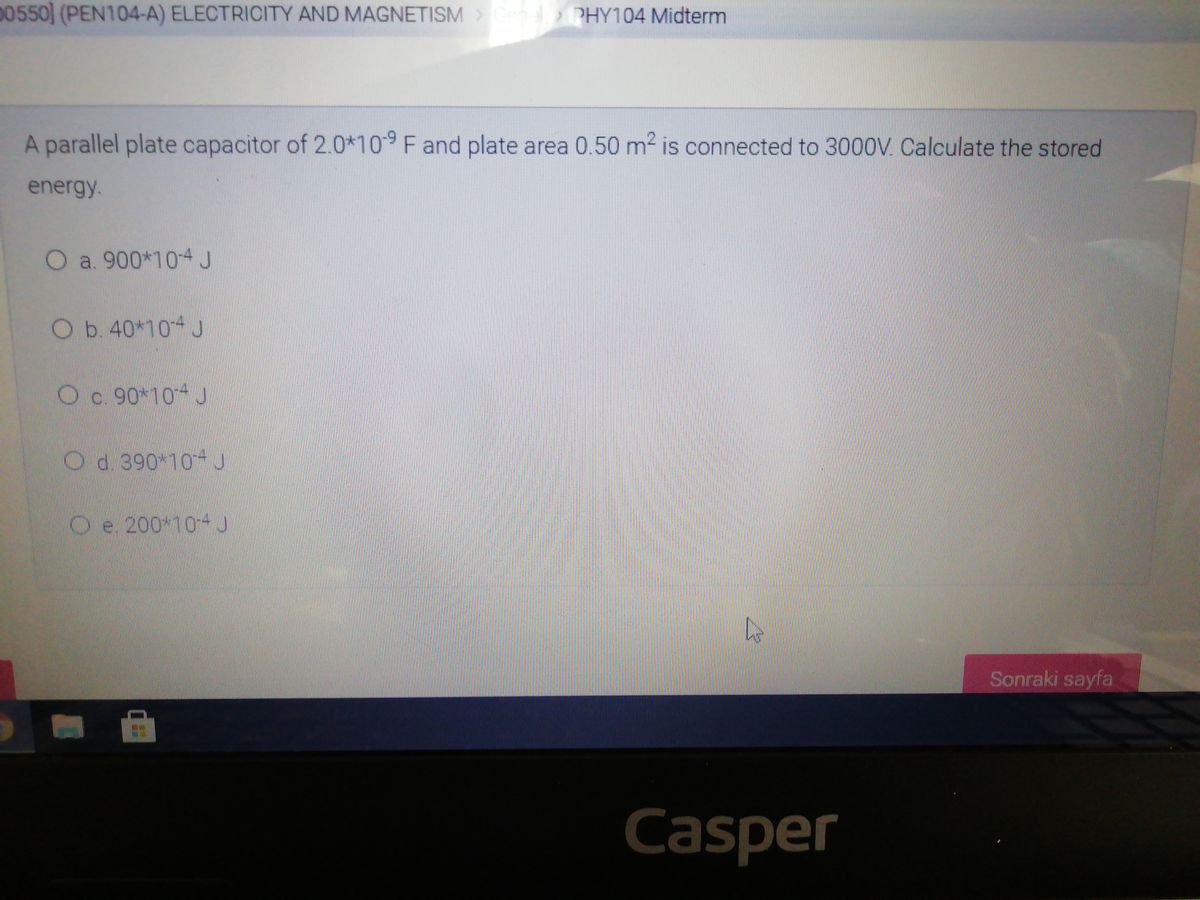 Answered A Parallel Plate Capacitor Of 2 0 109 F Bartleby