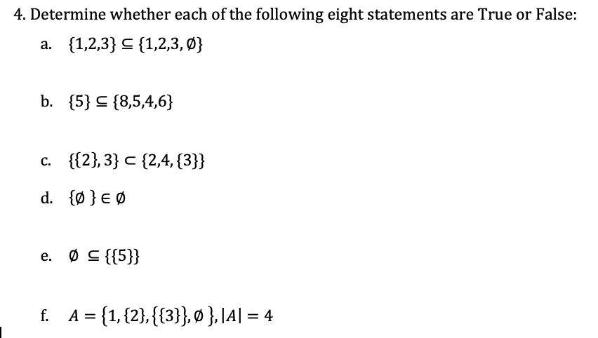 Answered 4 Determine Whether Each Of The Bartleby