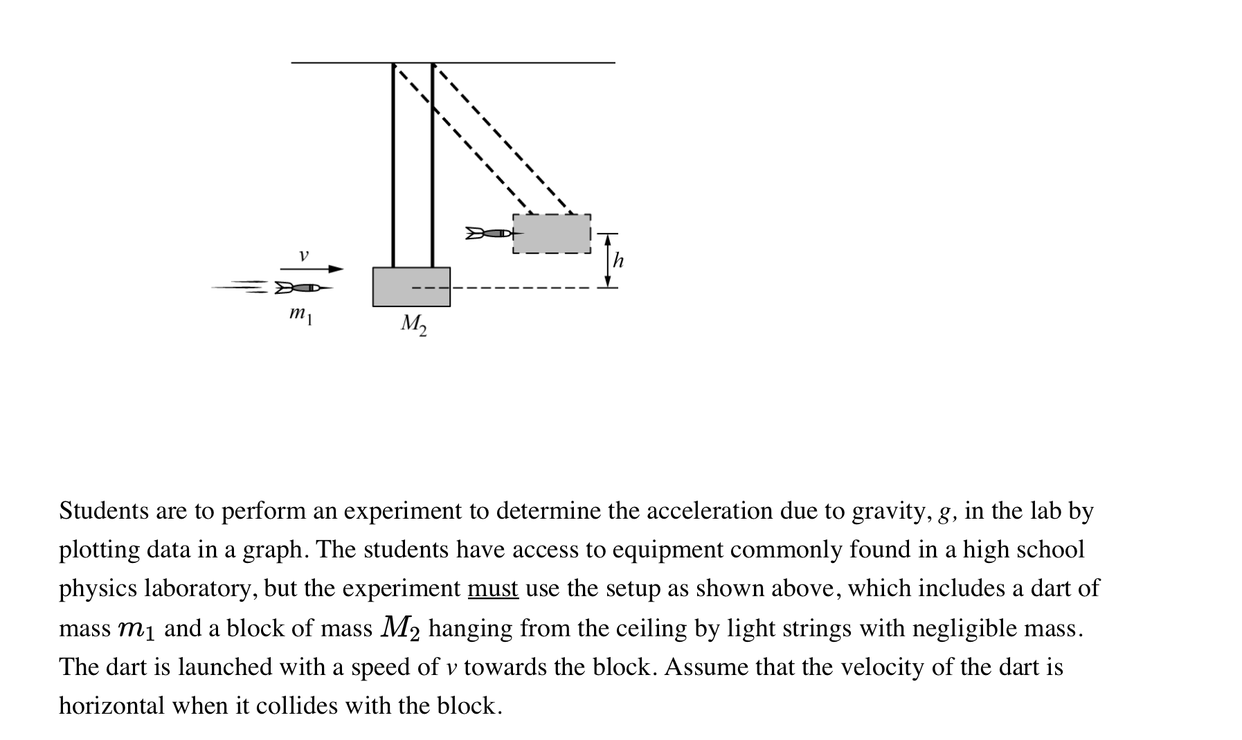 determining the acceleration due to gravity lab