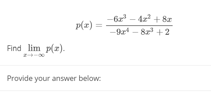 Answered 6x 4x2 8x P Ae 9x4 8x3 2 Nd Bartleby