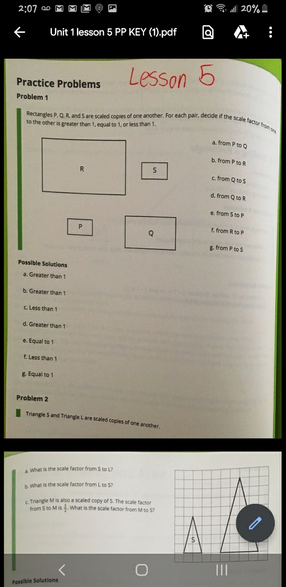 Answered Problem 1 Rectangles P Q R And S Are Bartleby
