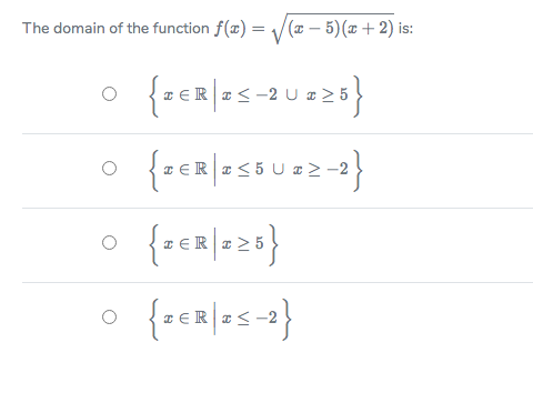 Answered The Domain Of The Function F Ae V Bartleby