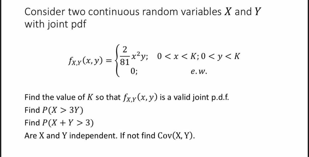 Answered Consider Two Continuous Random Bartleby