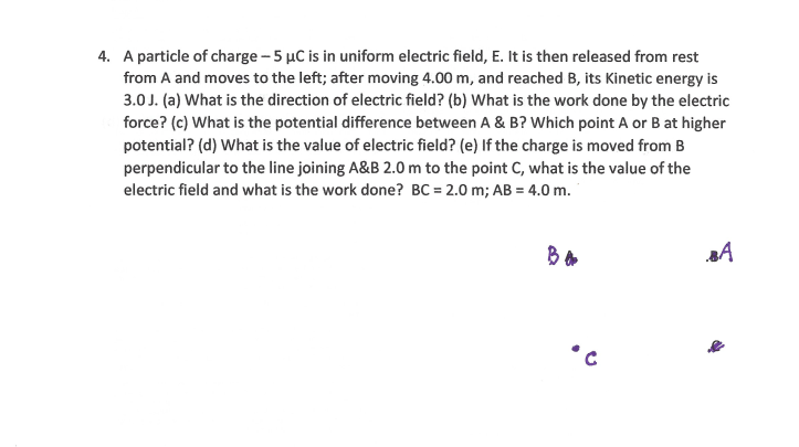 Answered 4 A Particle Of Charge 5 µc Is In Bartleby