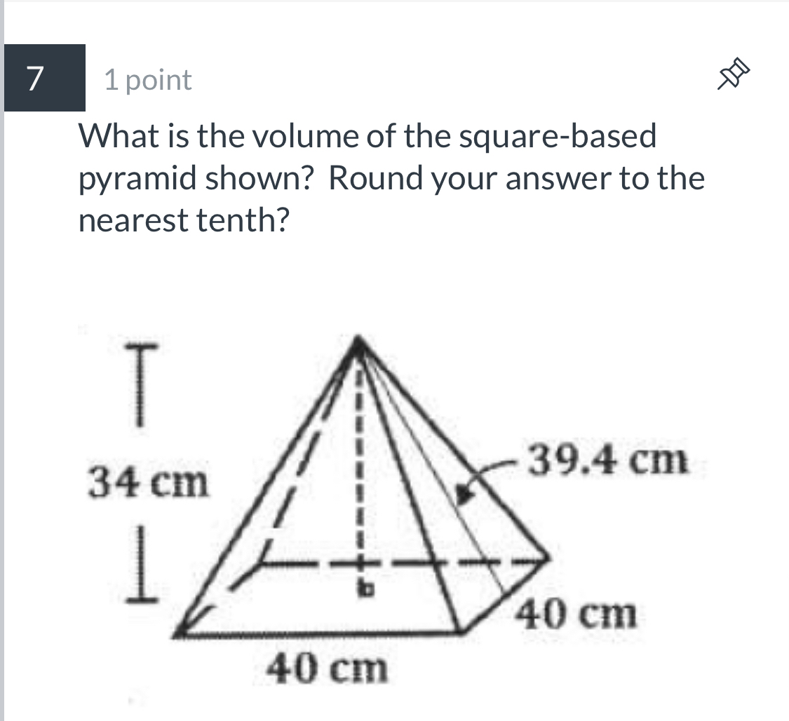 Answered: What is the volume of the square-based… | bartleby