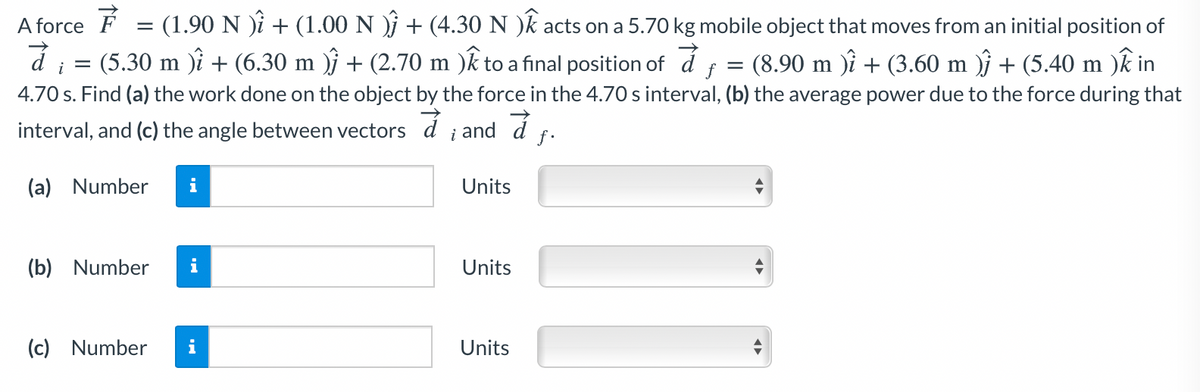 Answered A Force E 1 90 N I 1 00 N ŷ Bartleby