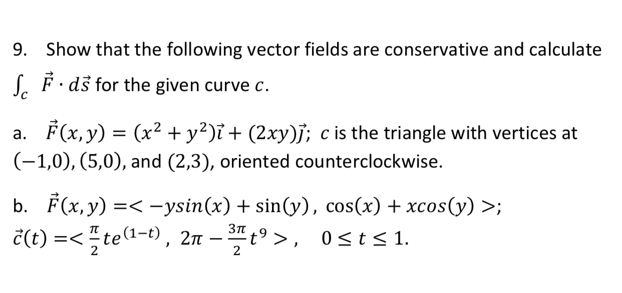 Answered 9 Show That The Following Vector Bartleby