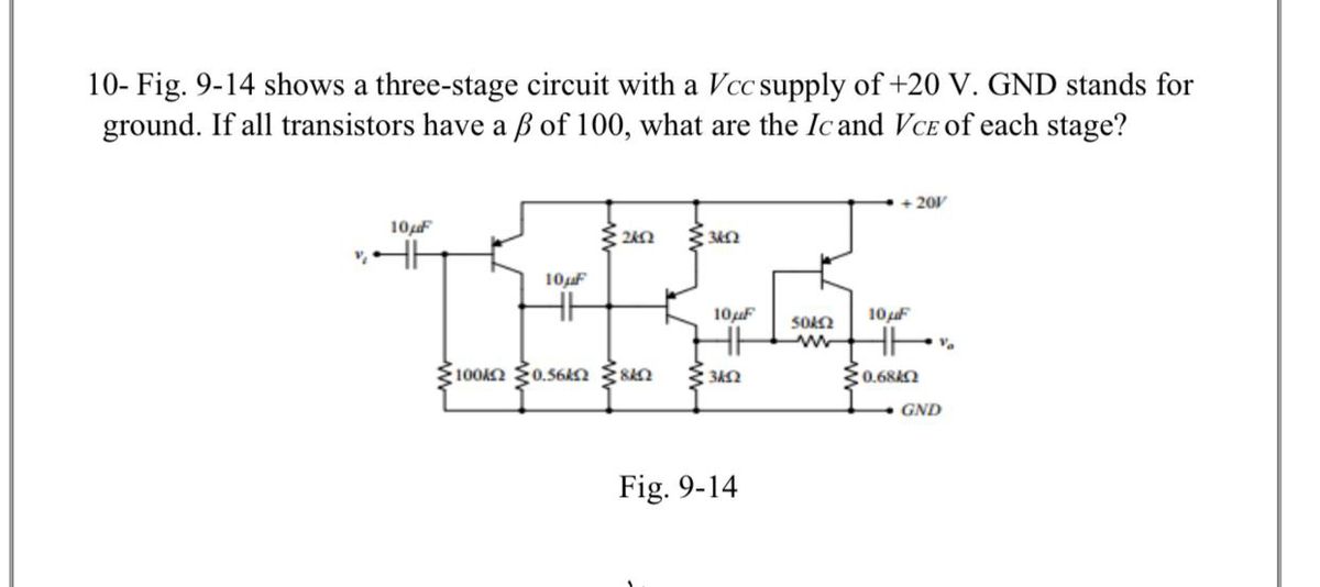 Answered 10 Fig 9 14 Shows A Three Stage Bartleby