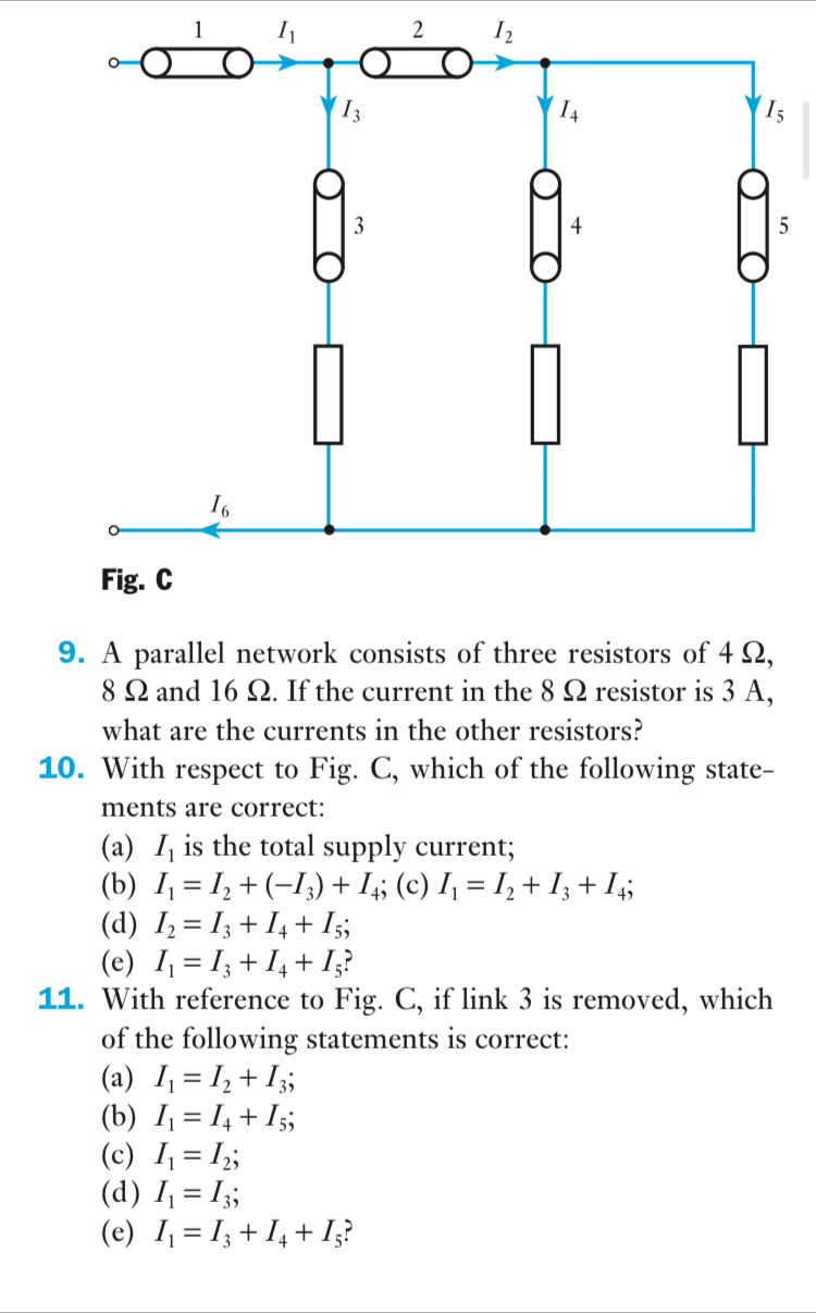 Answered 9 A Parallel Network Consists Of Three Bartleby