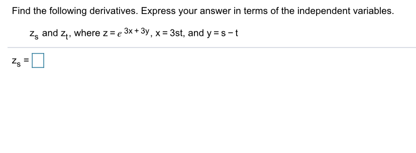 Answered Find The Following Derivatives Express Bartleby