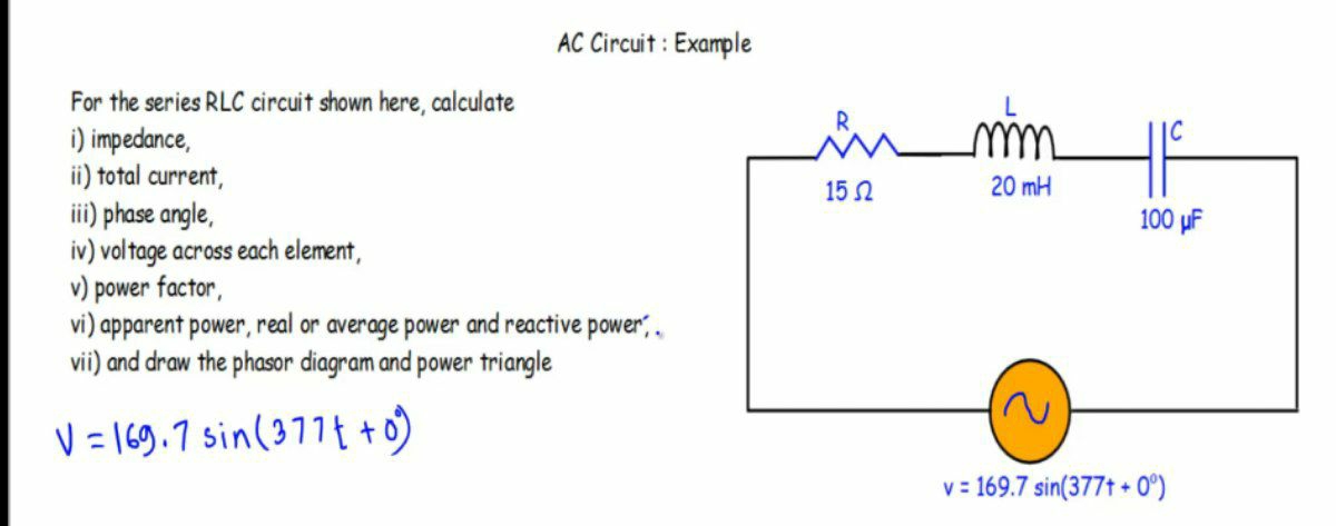 answered-ac-circuit-for-the-series-rlc-circuit-bartleby