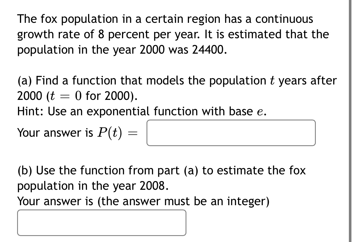 find the rabbit and fox population as a function of time