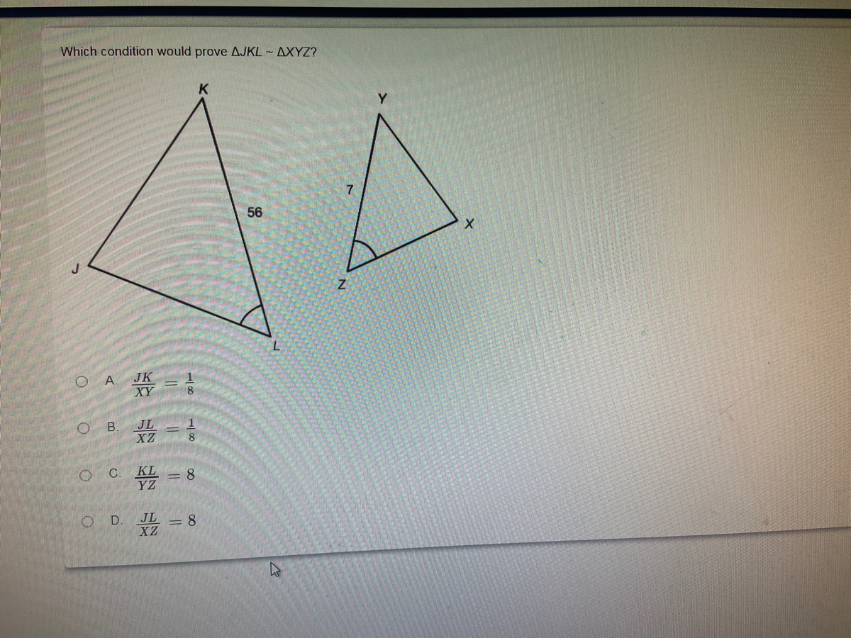 Answered Which Condition Would Prove Ajkl Axyz Bartleby