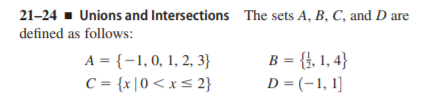 Answered: 21-24 - Unions And Intersections The… | Bartleby