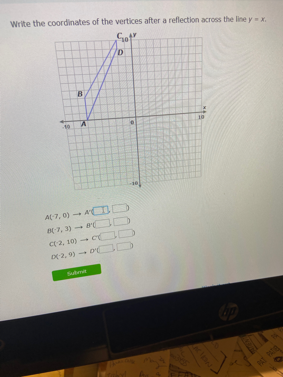 Answered Write The Coordinates Of The Vertices Bartleby