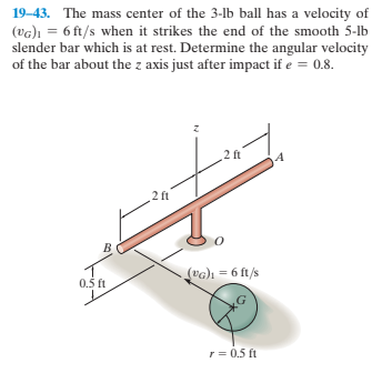 Answered 19 43 The Mass Center Of The 3 Lb Ball Bartleby