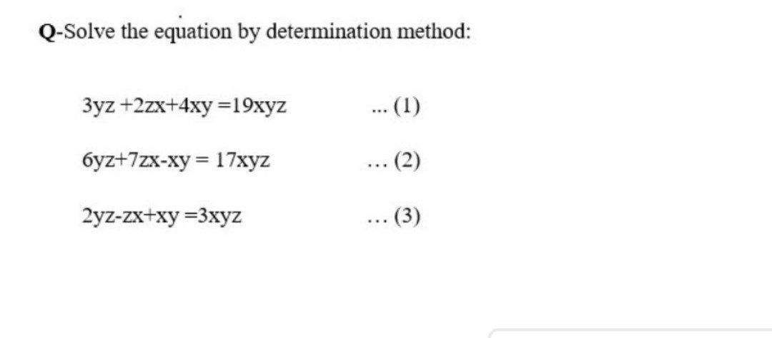 Answered Q Solve The Equation By Determination Bartleby