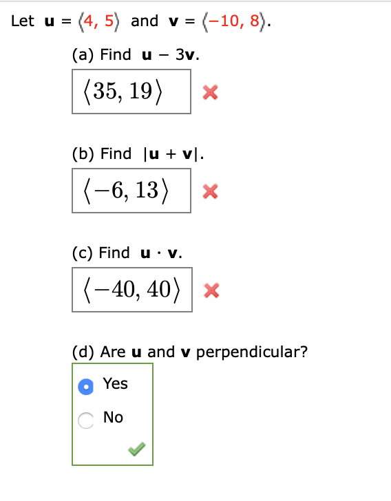 Answered Let U 4 5 And V 10 8 A Bartleby