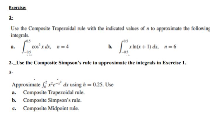 Answered Exercise 1 Use The Composite Bartleby