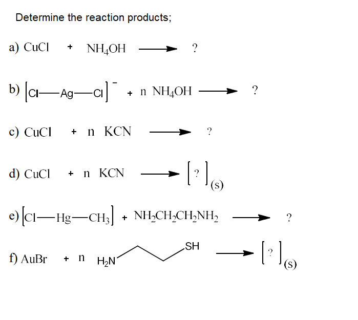 Answered Determine The Reaction Products A Bartleby