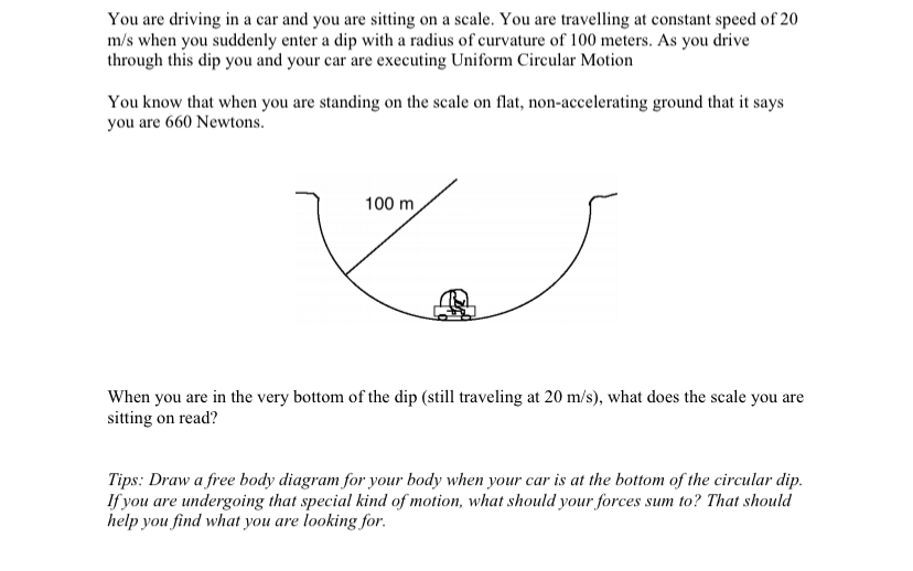 Answered: You are driving in a car and you are… | bartleby