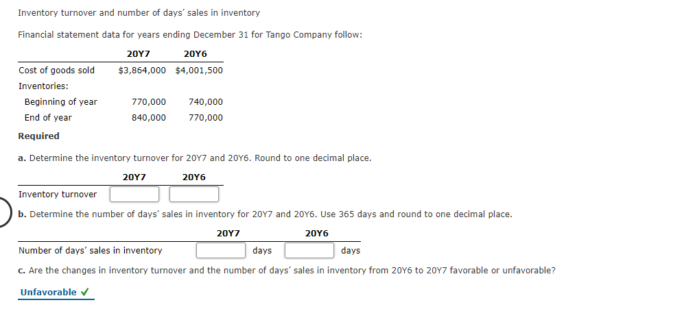 Answered Financial Statement Data For Years Bartleby