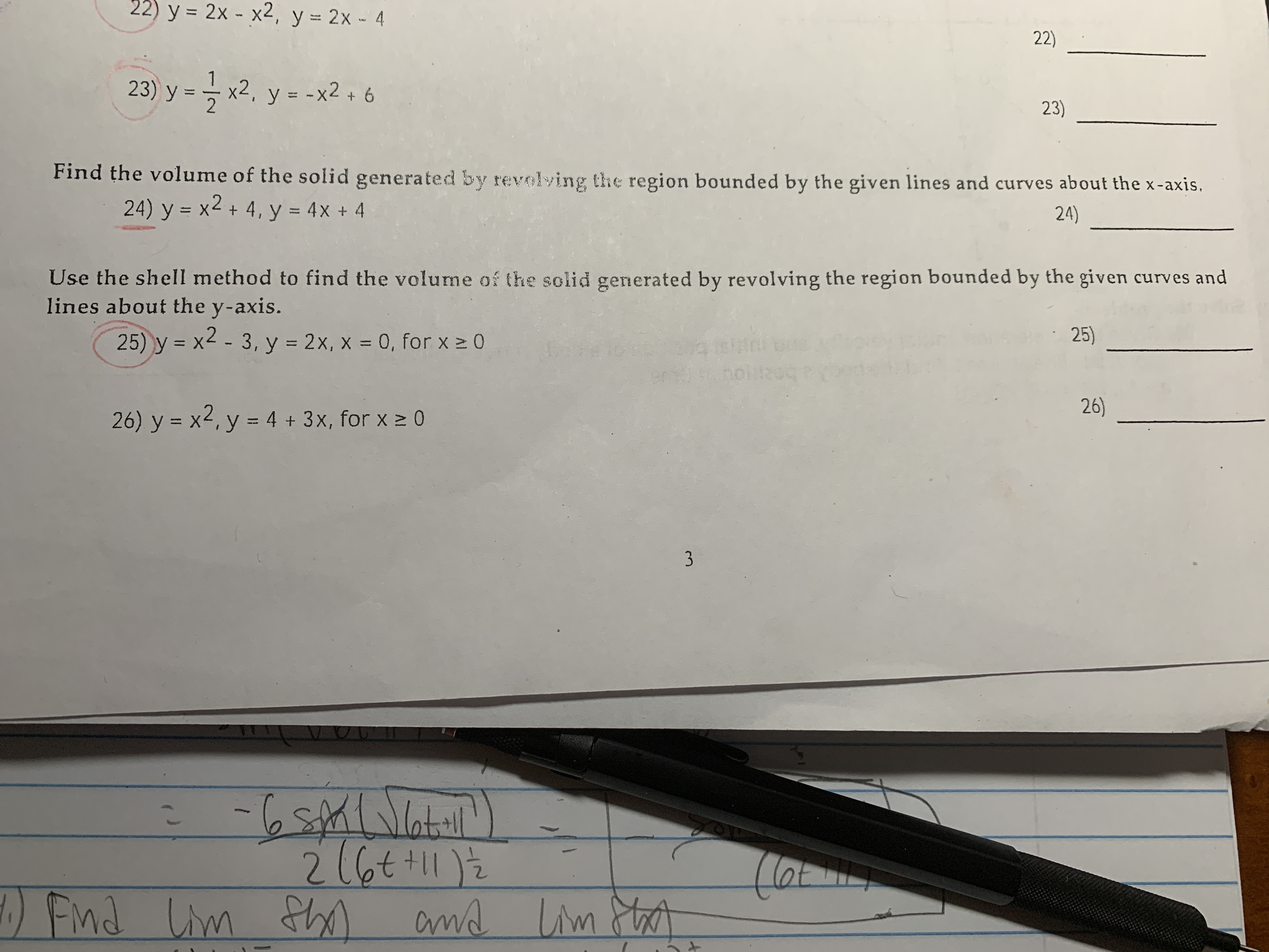 Answered 22 Y 2x X2 Y 2x 4 22 23 Y X2 Bartleby