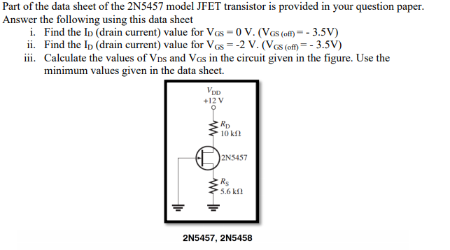 2n5457 spec sheet