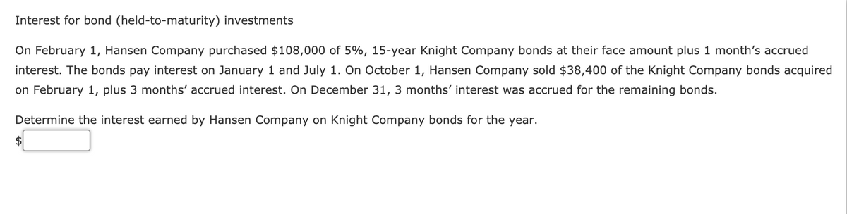 Answered On February 1 Hansen Company Purchased Bartleby