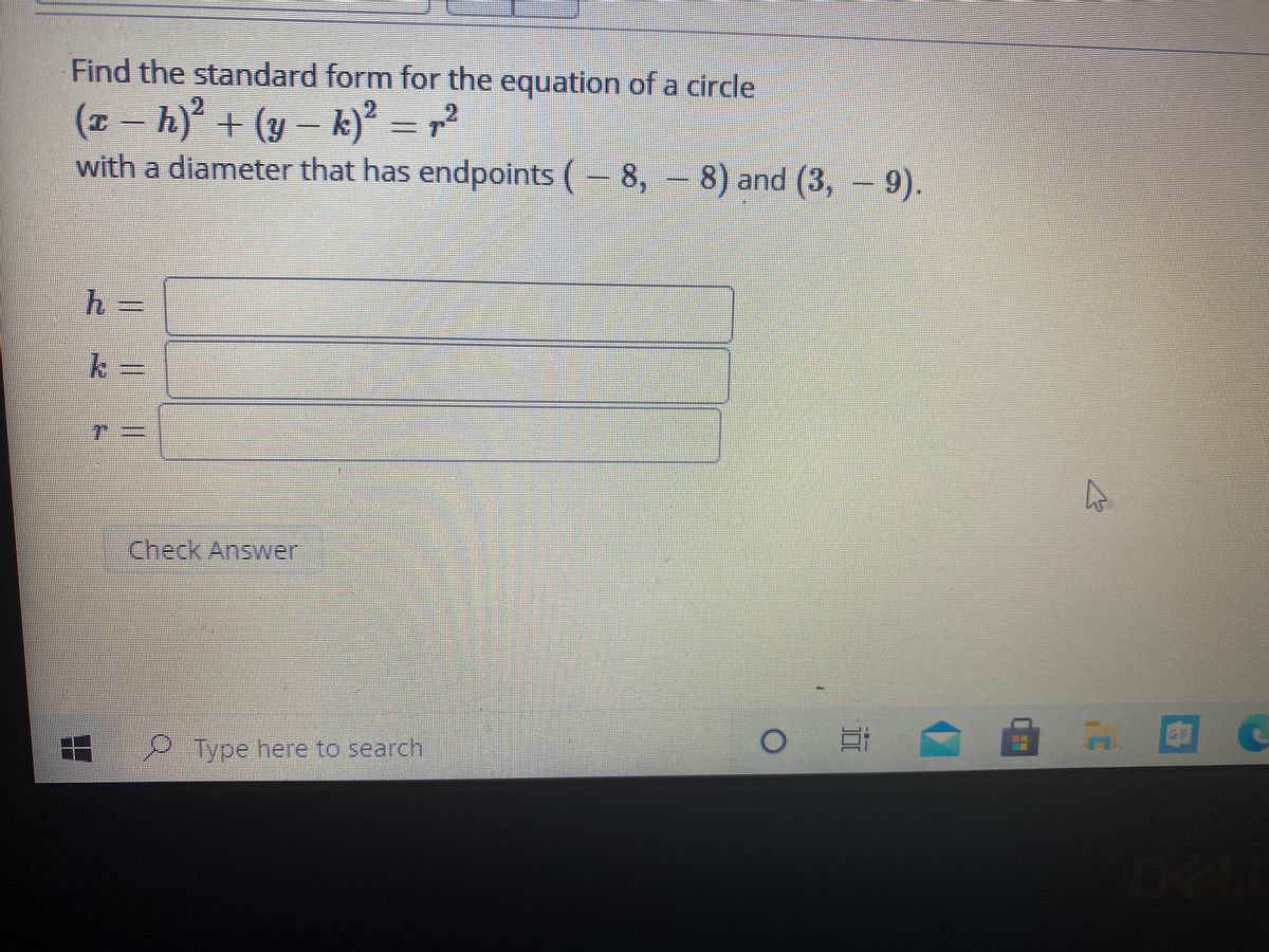 Answered Find The Standard Form For The Equation Bartleby