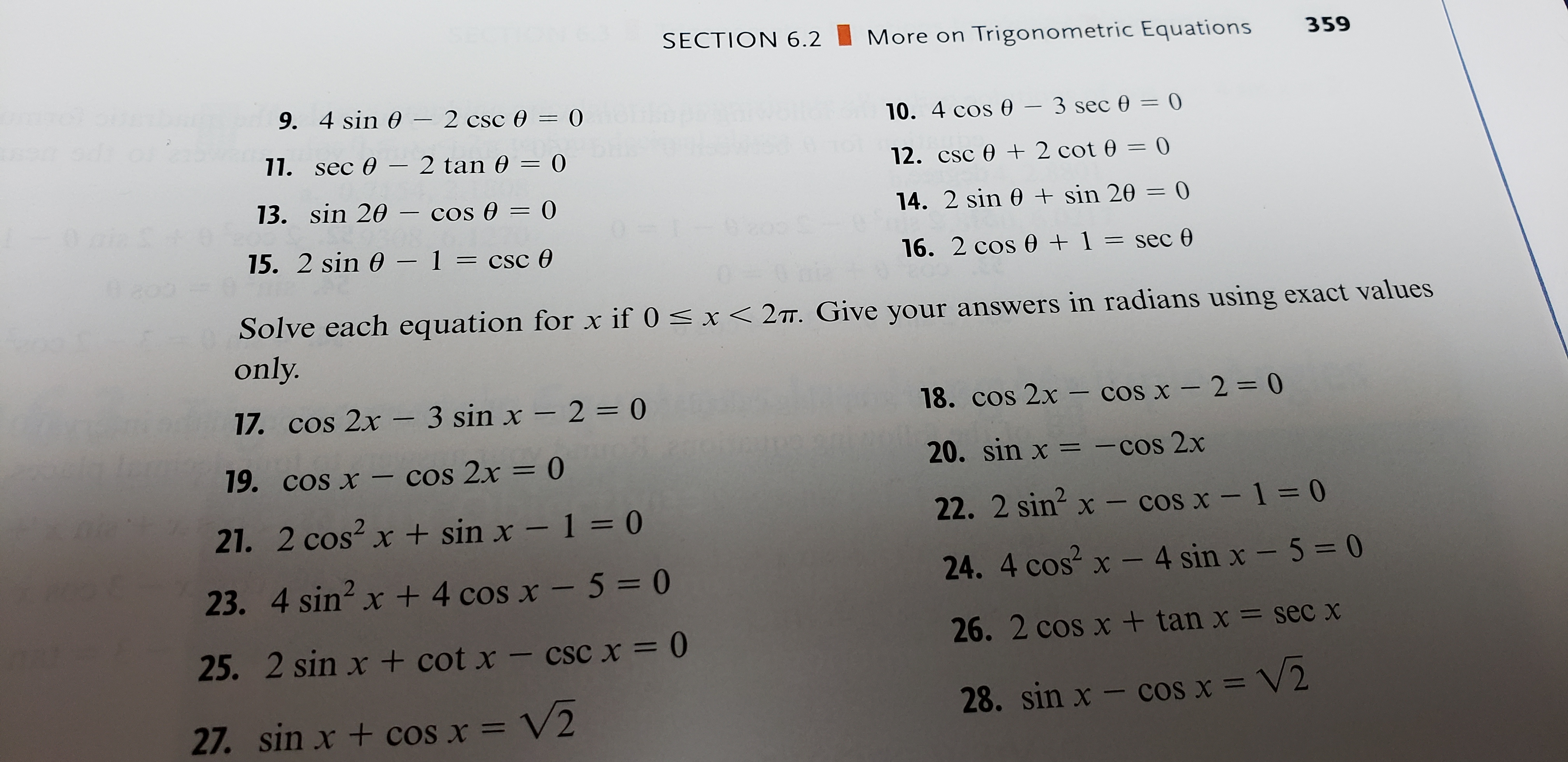 Answered Section 6 2 More On Trigonometric Bartleby