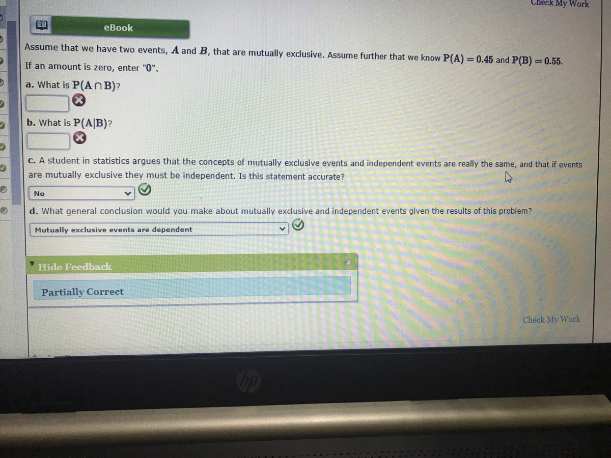 Answered: Assume That We Have Two Events, A And… | Bartleby