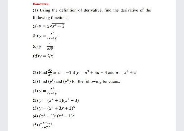 Answered Homework 1 Using The Definition Of Bartleby